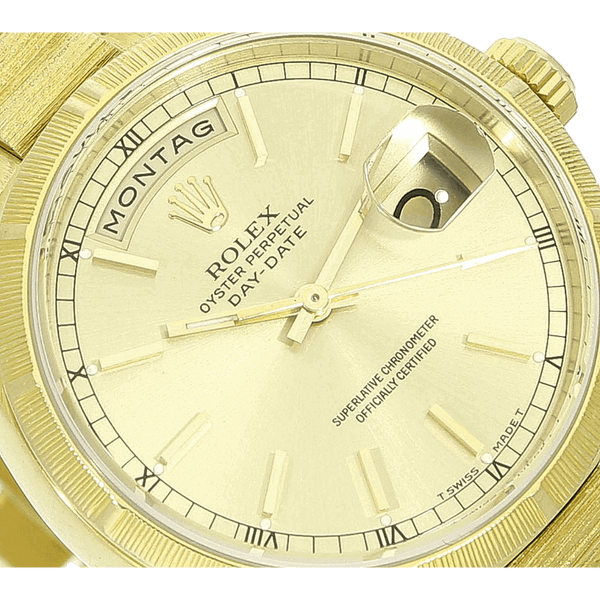 Rolex Day-Date Borke – Golden rarity with history – here more than complete