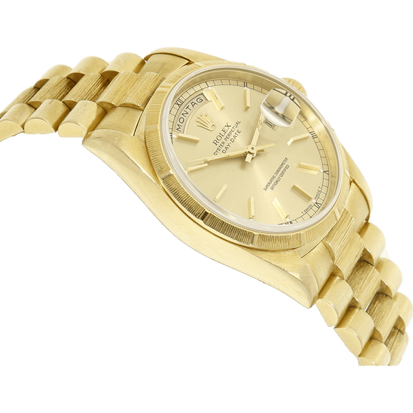 Rolex Day Date Borke 18248 Gehaeuse links 