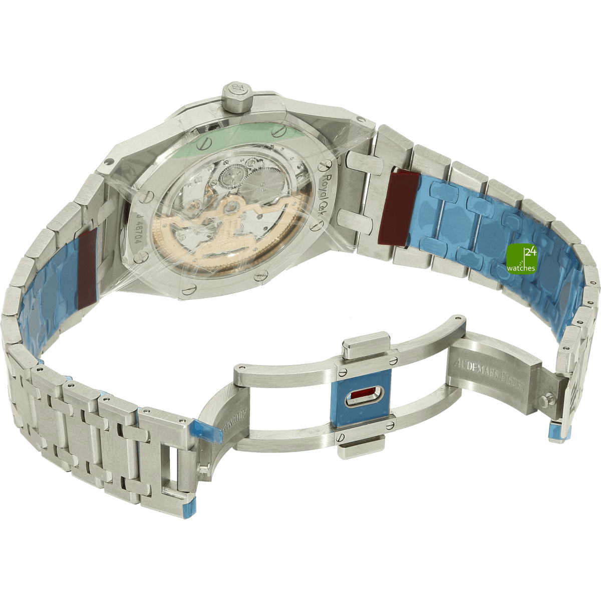 Audemars Piguet Royal Oak blue 15202 Schliesse offen 