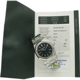 Audemars Piguet Royal Oak blue 15202 Papiere offen 