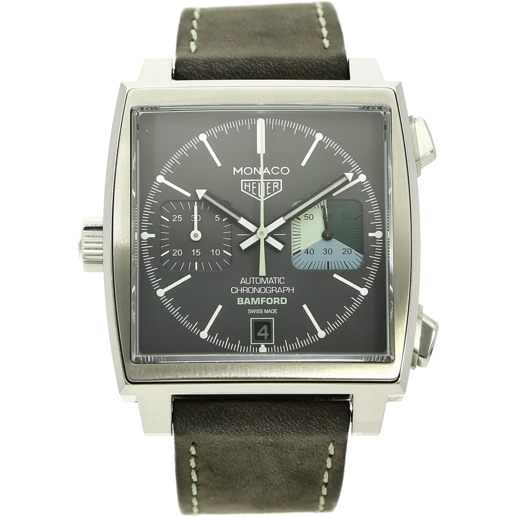 Heuer Monaco Bamford stehend 