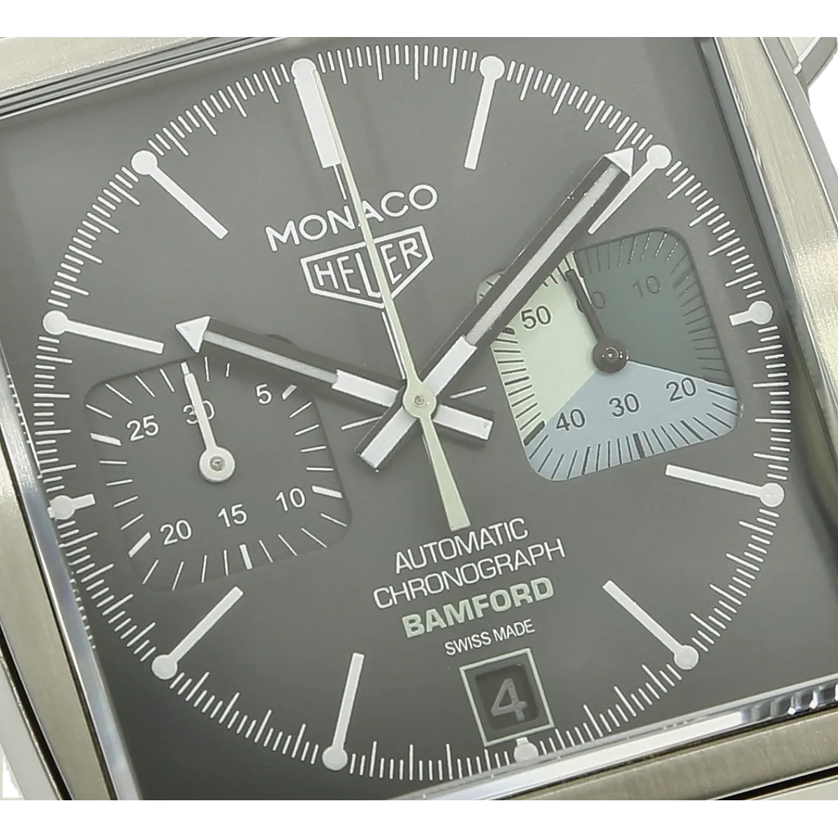 Heuer Monaco Bamford Zifferblatt 