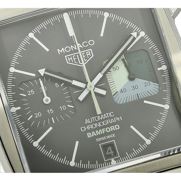 Heuer Monaco Bamford Zifferblatt 