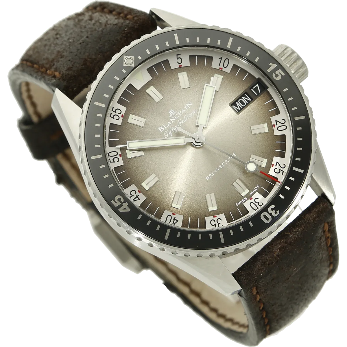 Blancpain Fifty Fathoms Bathyscape Day Date halb liegend 