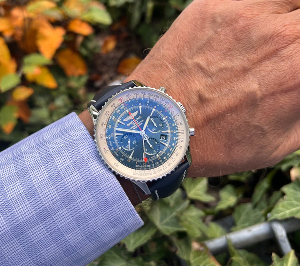 Breitling Navitimer GMT Blue Aurora lim. mit einer ganz eigenen Präsenz