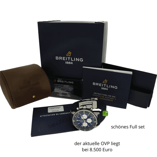 Breitling Superocean Heritage II Chrono mit Papieren 