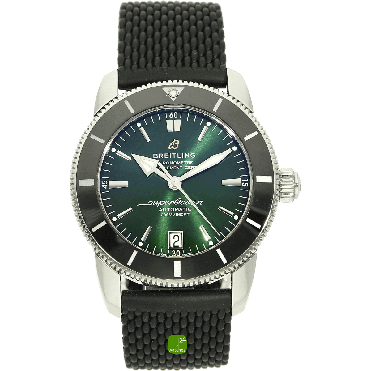 Breitling Superocean Heritage grün 42 stehend