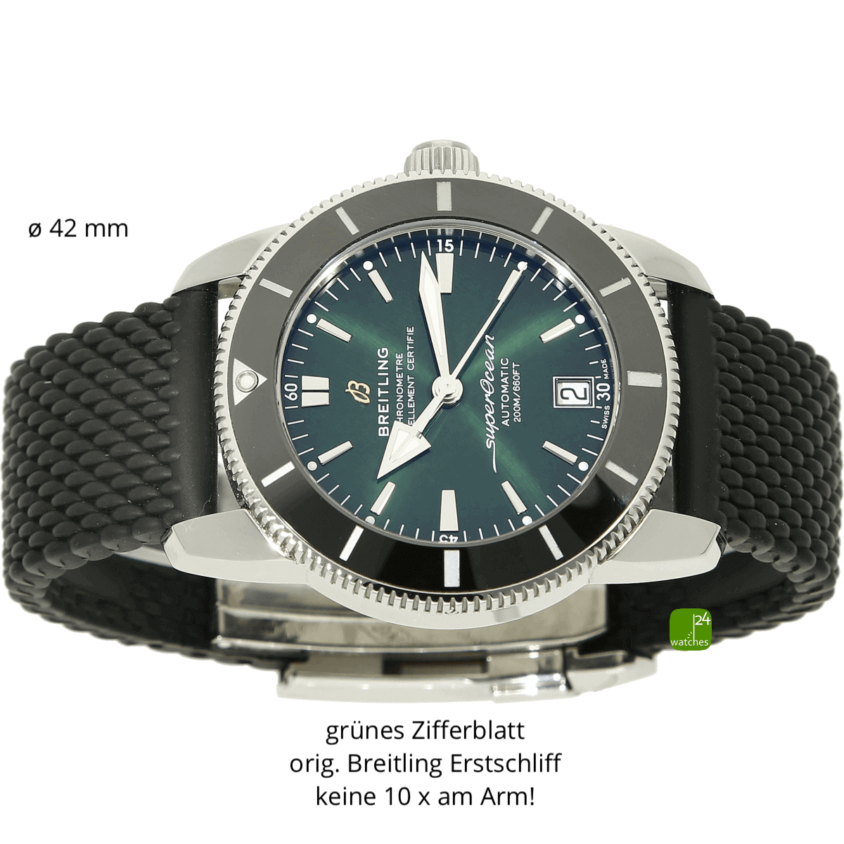 Breitling Superocean Heritage grün 42 liegend