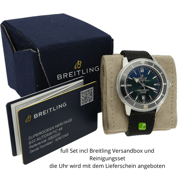 Breitling Superocean 46 gruen mit Papieren