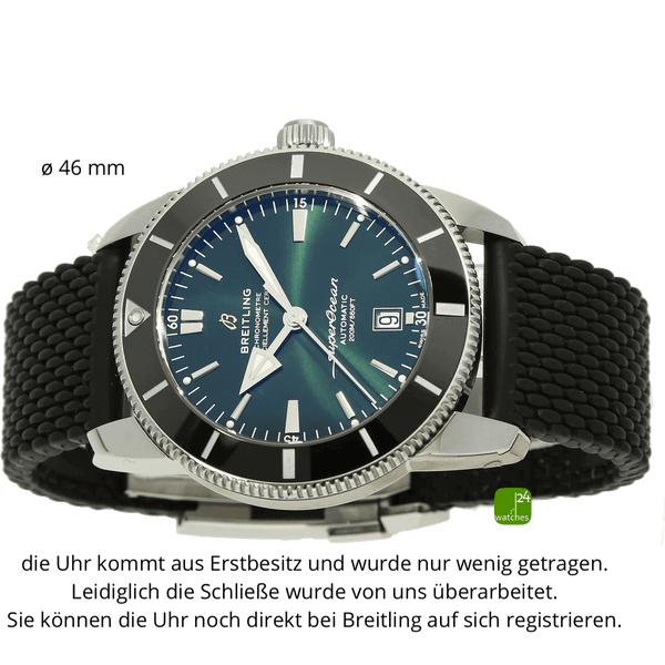 Breitling Superocean 46 gruen liegend