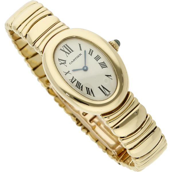 CARTIER Baignoire Papiere neuer Service - die Uhr die Macht ausstrahlt