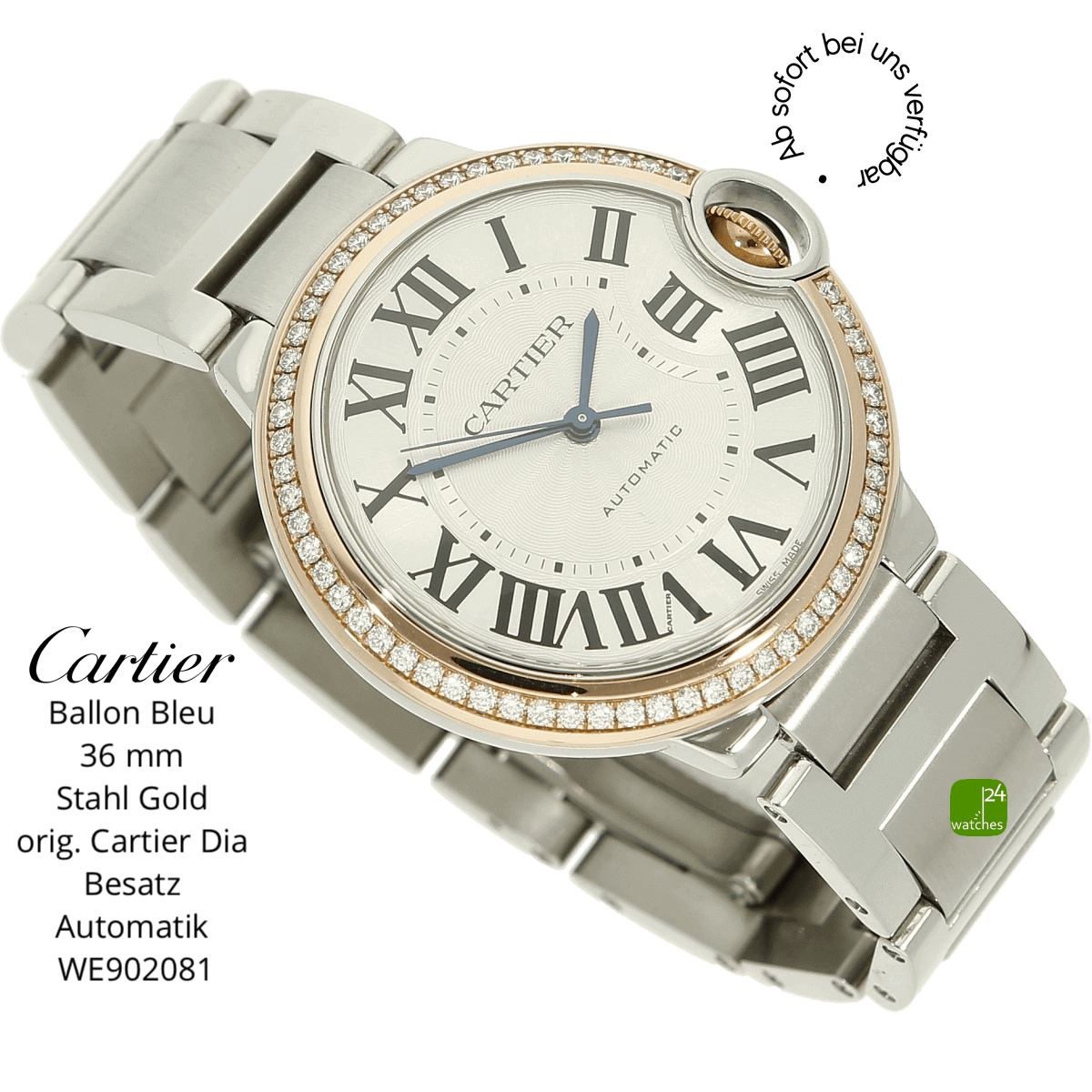 Cartier WE902081 Ballon Bleu halb liegend 