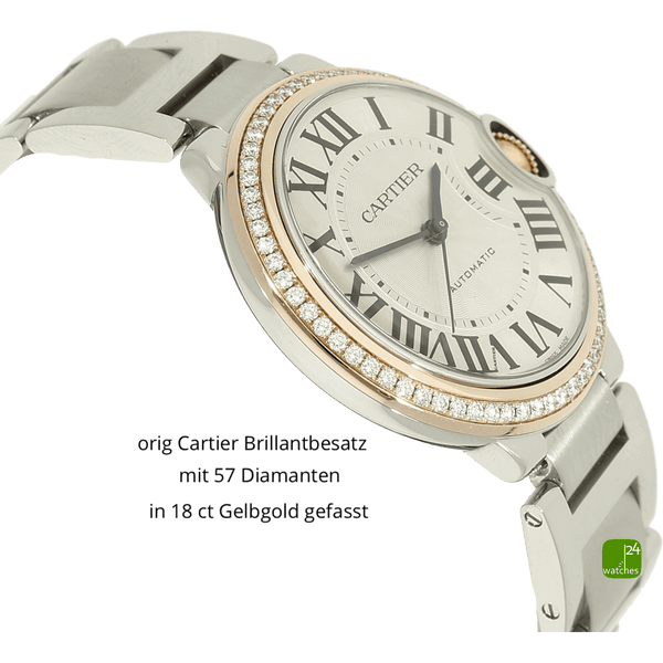 Cartier WE902081 Ballon Bleu Gehaeuse links