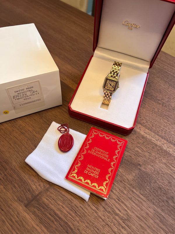 Cartier Lady Panthere 1070 Gold Dia mit Papieren 