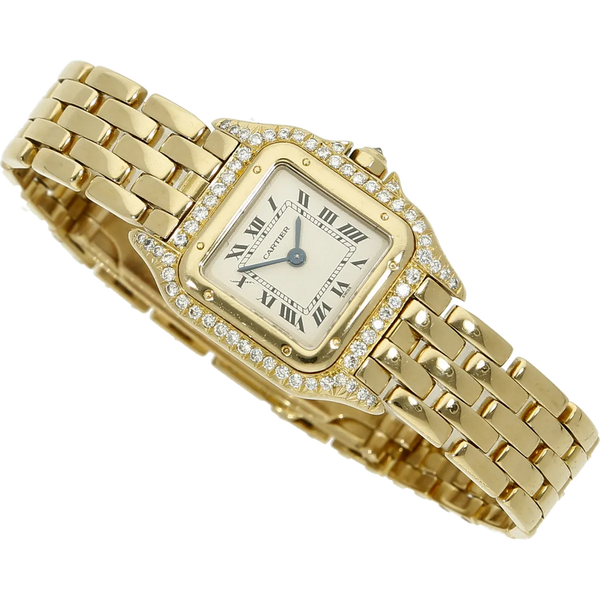 Cartier Lady Panthere 1070 Gold Dia halb liegend 