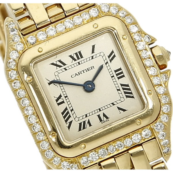 Cartier Lady Panthere 1070 Gold Dia Zifferblatt 