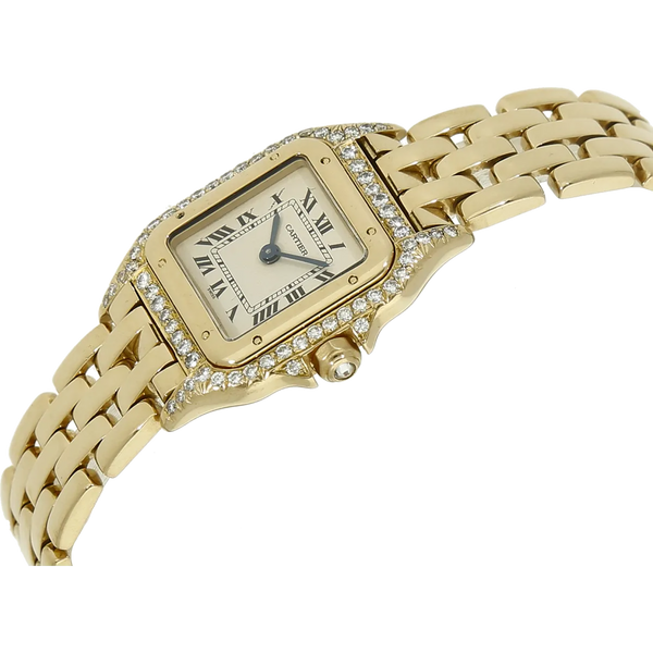 Cartier Lady Panthere 1070 Gold Dia Gehaeuse rechts 