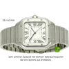 Cartier Santos medium liegend