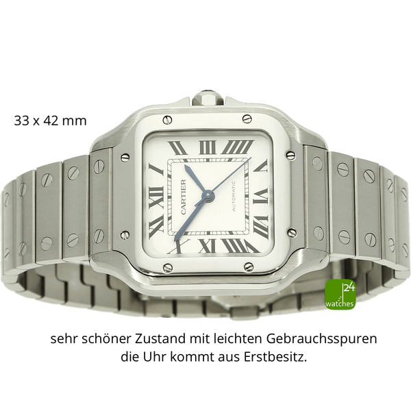 Cartier Santos medium liegend