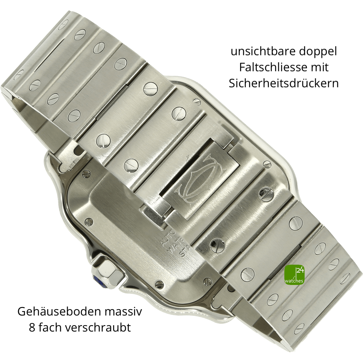 Cartier Santos XL gruen 4072 Schliesse zu