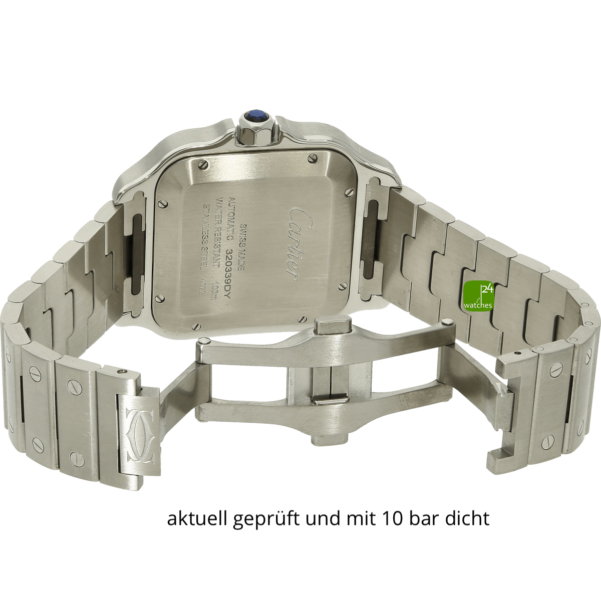 Cartier Santos XL gruen 4072 Schliesse offen