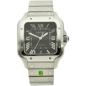 gebrauchte Cartier Santos XL gruen 4072 stehend