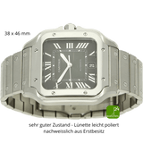 Cartier Santos gebraucht XL gruen 4072 liegend