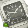 Cartier Santos XL gebraucht gruen 4072 Zifferblatt