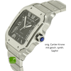 gebrauchte Cartier Santos XL gruen 4072 Gehaeuse rechts