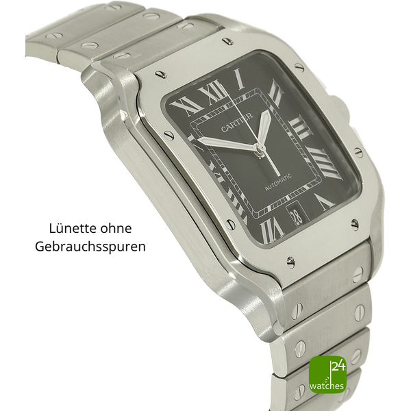 Cartier Santos XL gruen 4072 Gehaeuse links