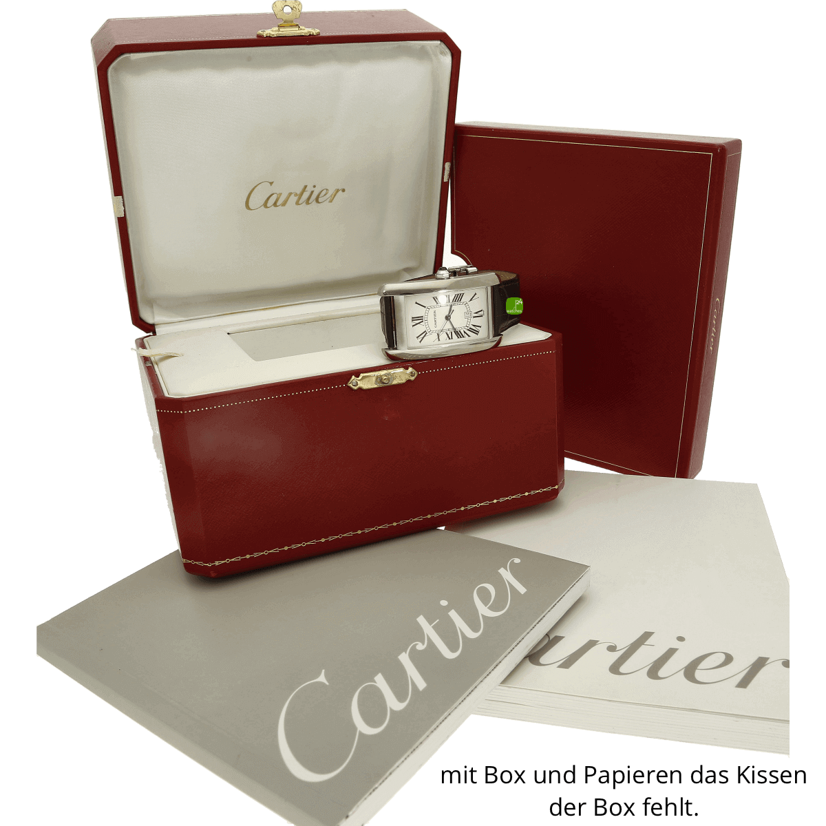 Cartier Tank Americaine 1741 mit Papieren