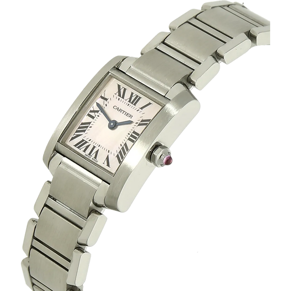 Cartier Tank Francaise MOP 2384 Gehaeuse mit Band rechts 