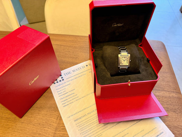 Cartier Tank Francaise 2302 in der Box 