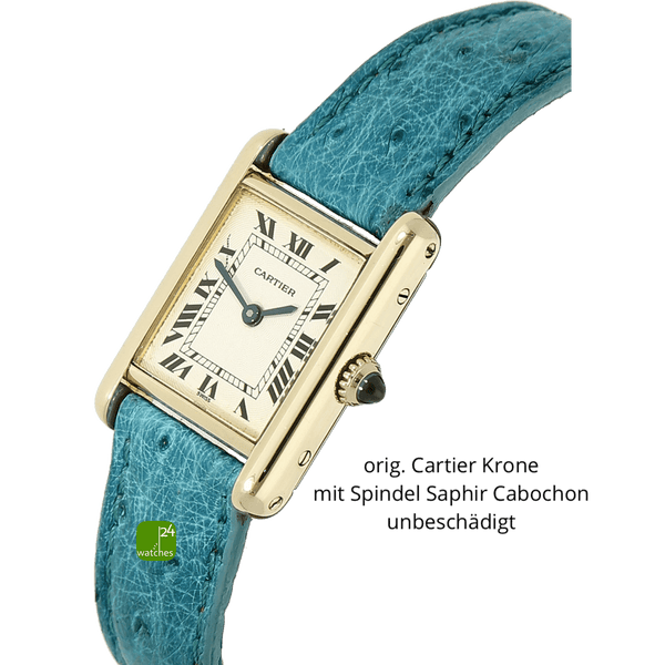 Cartier Tank 18ct Lady Gehaeuse rechts