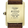 Cartier Tank must mech. braunrot Rückseite 