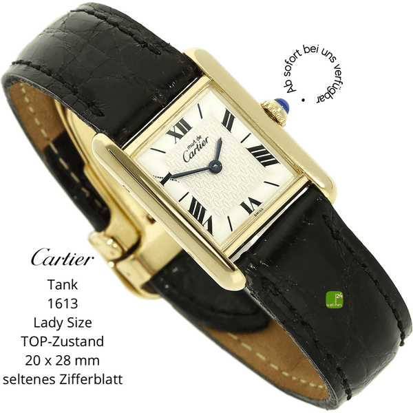 Cartier Tank Lady must 1613 halb liegend 