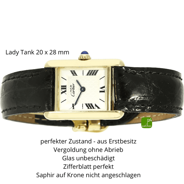 Cartier Tank Lady must 1613 liegend 