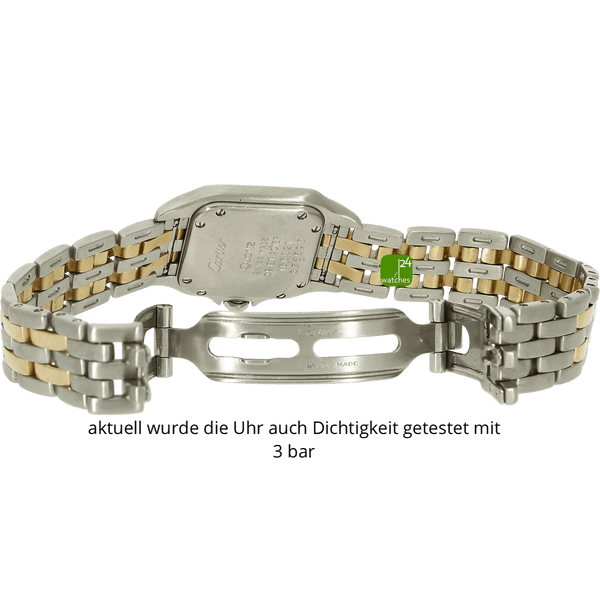 Cartier Lady Panthere Stahl Gold Schliesse offen 