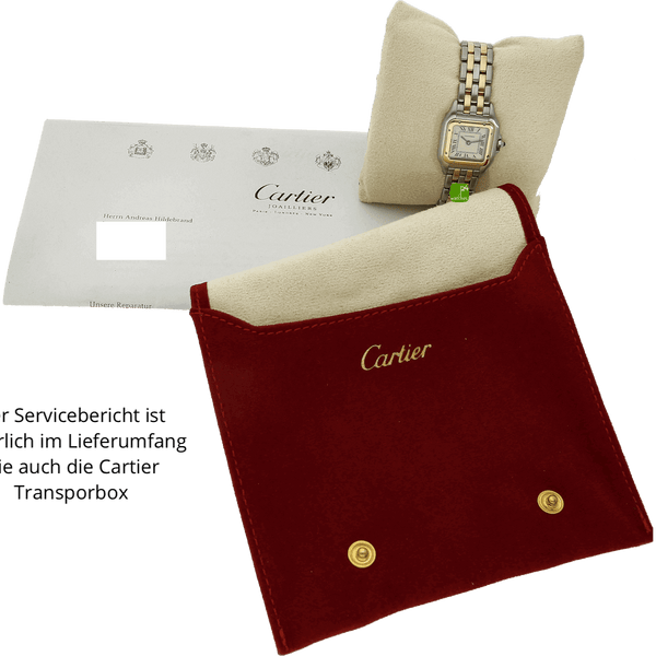 Cartier Lady Panthere Stahl Gold mit Reparaturbeleg