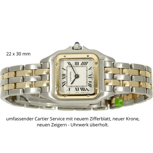 Cartier Lady Panthere Stahl Gold liegend