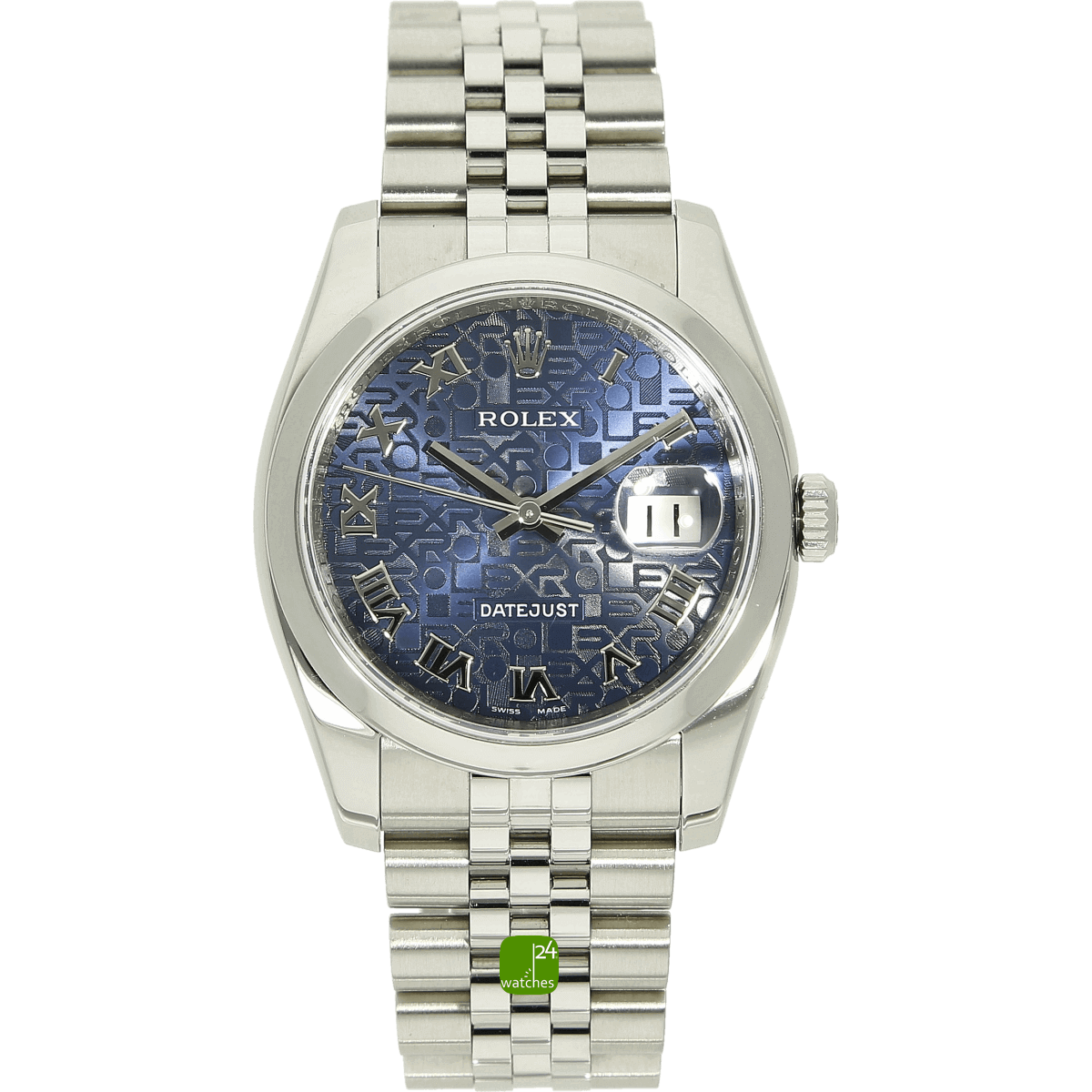 Rolex Datejust Stahl Jubilee 2007 Computer Dial B P –