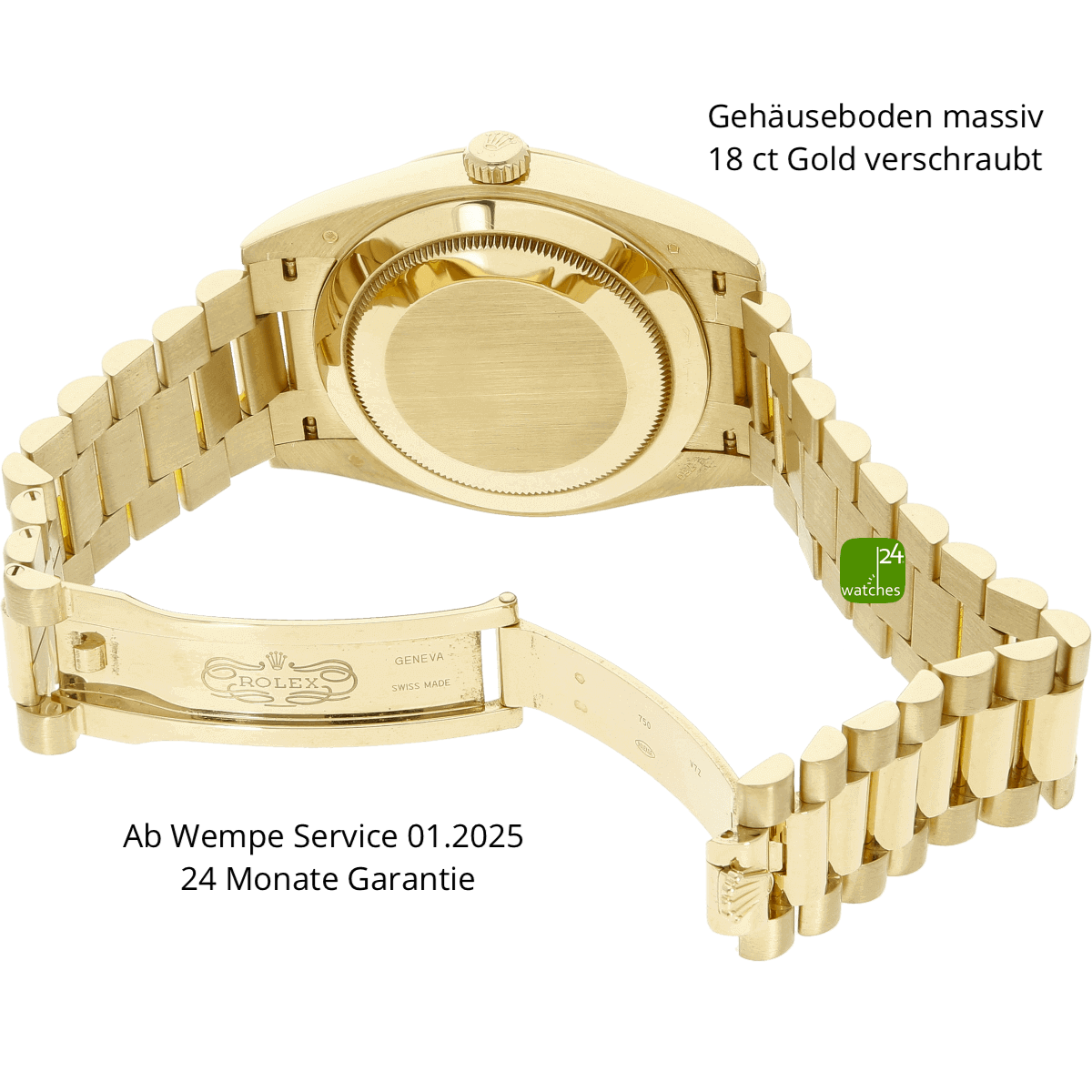 Rolex Day Date 40 Schliesse offen 