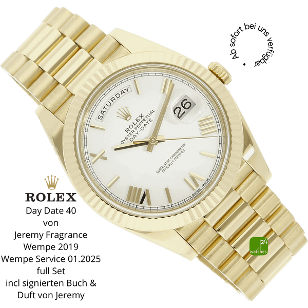 Rolex Day Date 40 halb liegend