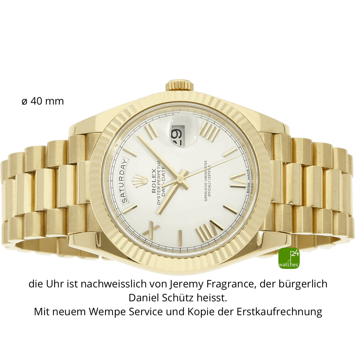 Rolex Day Date 40 liegend