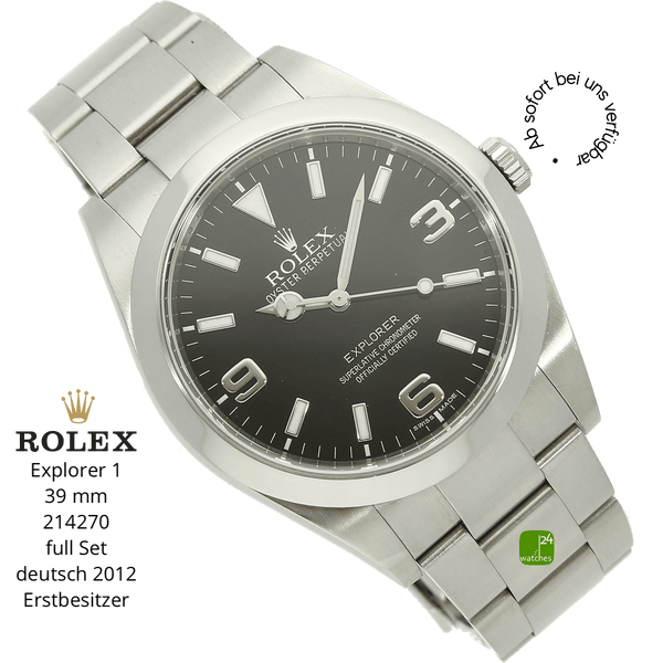 rolex Exlorer 1 214270 halb liegend