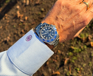 Rolex GMT Batmen am Arm 