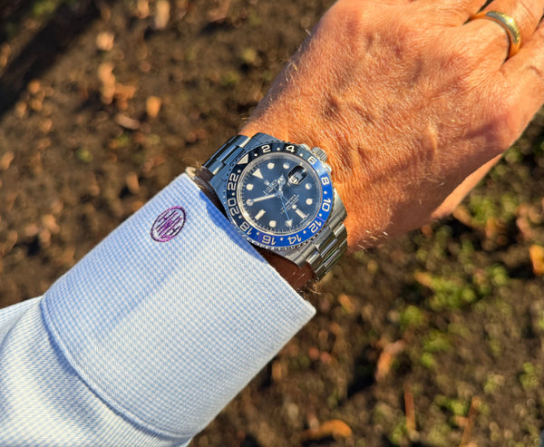 Rolex GMT Batmen am Arm 