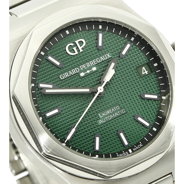 GP Laureato 42 gruen Zifferblatt 