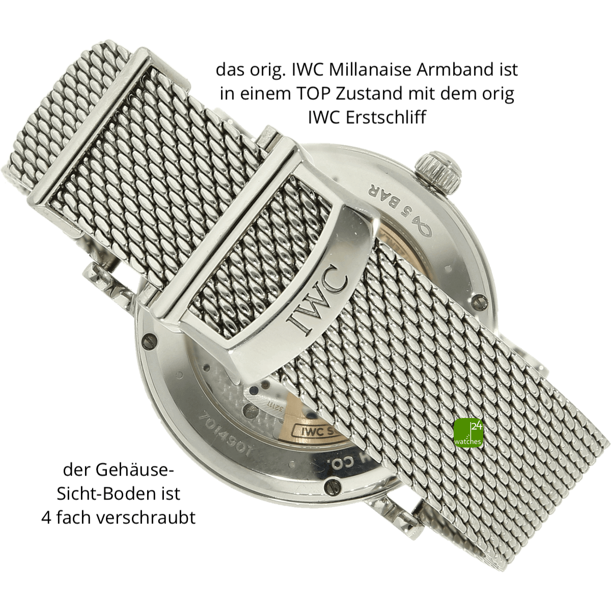 IWC Portofino Die IW658601 Schliesse Millanaise 