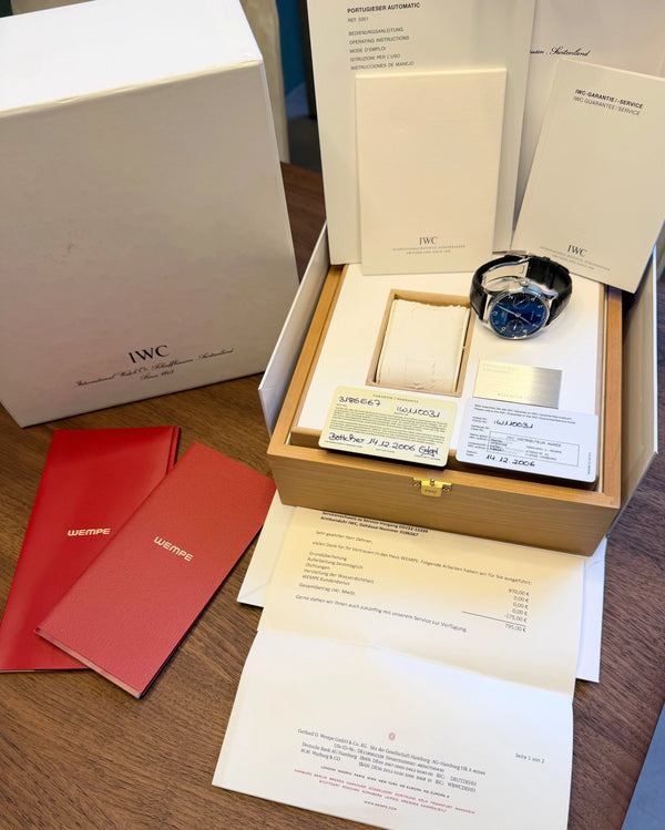 IWC 7 Tage Portugieiser IW500109 mit Papieren 